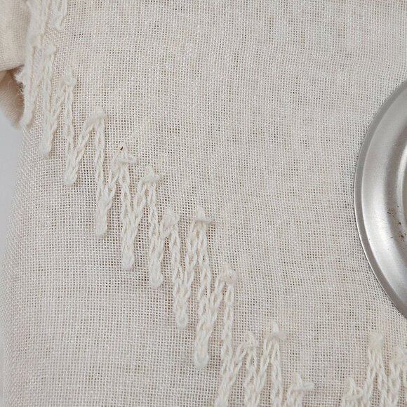 Living Colors Curtains Diamond Sheer Ivory Window Panel Pair 74 X 84 Grommet - Picture 8 of 10